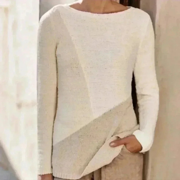 J. Jill Sweaters - Pure Jill Women Colorblock Sweater Size S